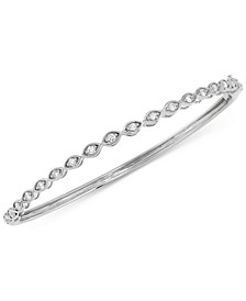 Lab-Created Diamond Bangle Bracelet (1/2 ct. t.w.) in Sterling Silver