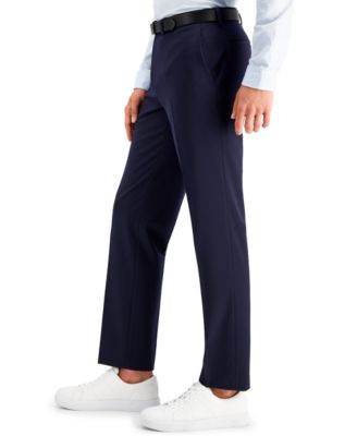 International Concepts Men's Slim-Fit Navy Solid Suit Pants