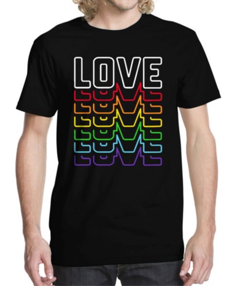 Мужская футболка Buzz Shirts Neon Love Graphic
