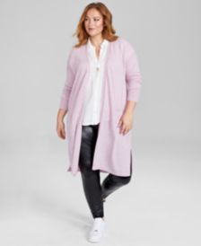 macys plus size cardigans