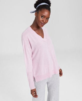 Charter Club - Cashmere Oversized V-Neck Sweater