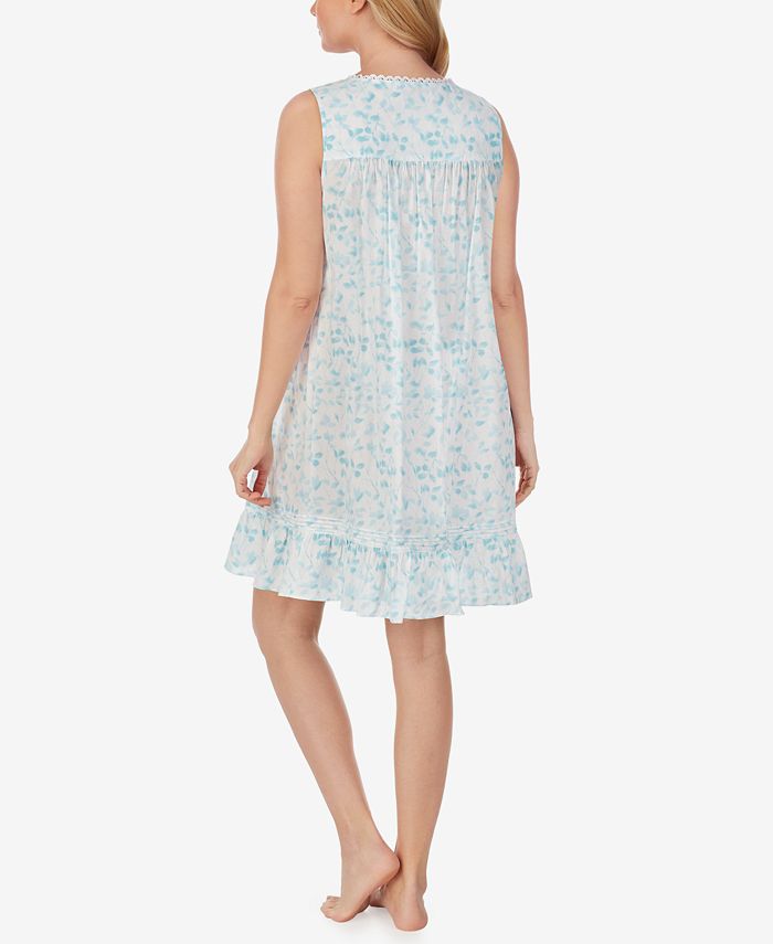 Eileen West Printed Cotton Nightgown - Macy's