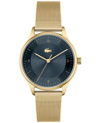 Lacoste - Women's  Club Gold-Tone Mesh Bracelet Watch 34mm