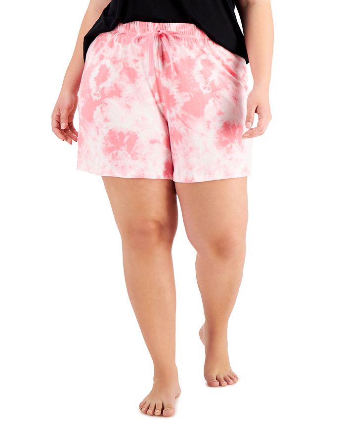 Jenni Plus Size Printed Knit Pajama Shorts Created For Macys
