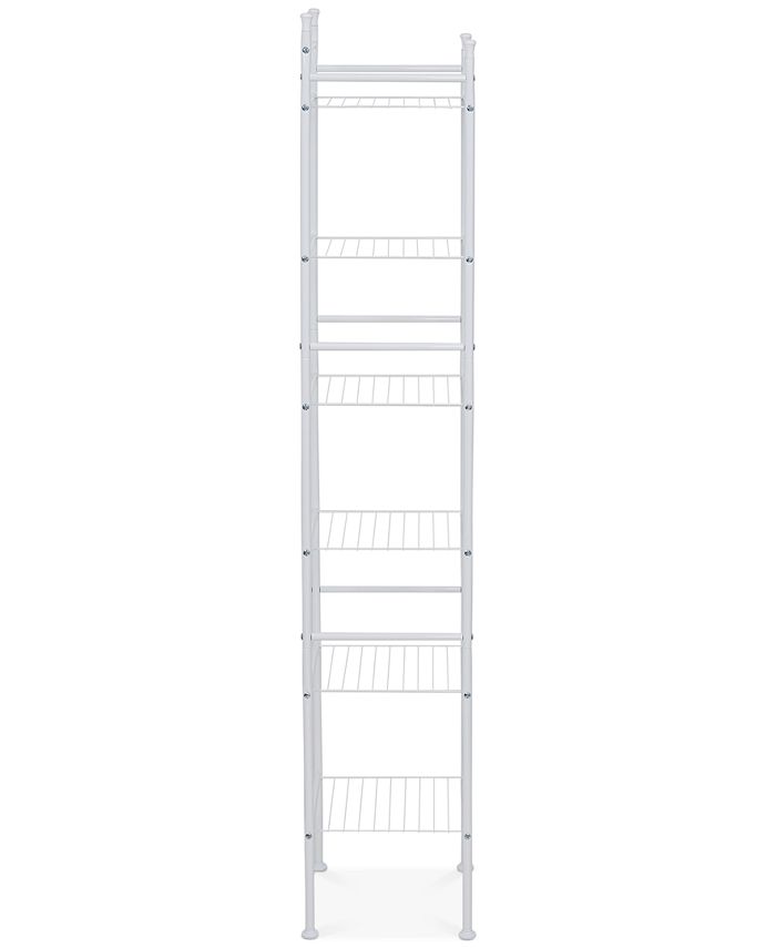 Honey Can Do 6Tier White Bathroom Storage Shelving Unit Macy's