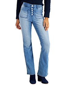 Button-Fly Bootcut Jeans, Created for Macy's