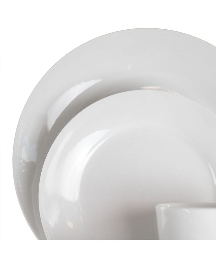 Elama Marshall 16 Pieces Porcelain Dinnerware Set of 16 Pieces Macy's