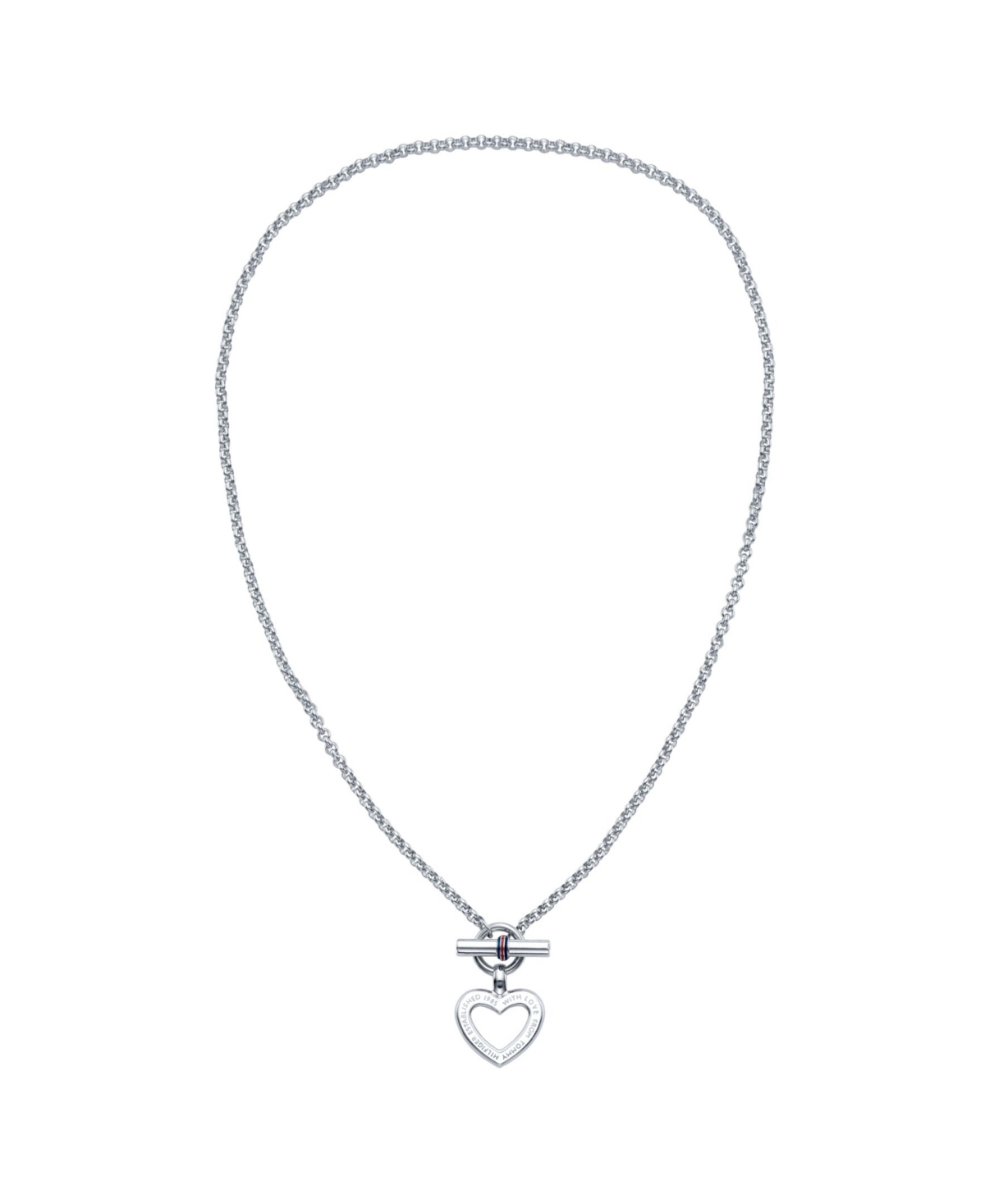 Women's Heart Necklace - Silver-Tone