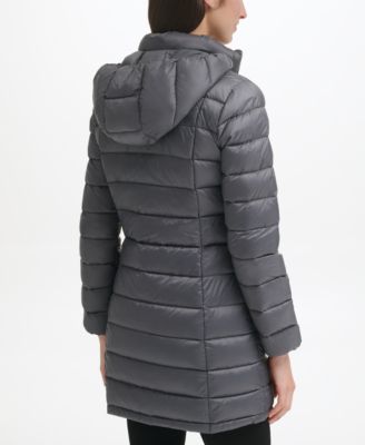 Packable Hooded Down Puffer Coat 