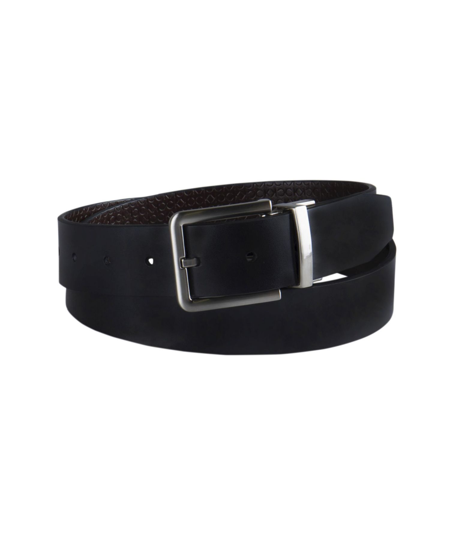 35MM Men's Micro Logo Strap Reversible Casual Belt