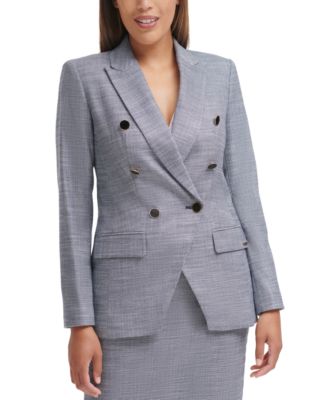 calvin klein double breasted blazer