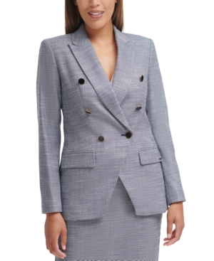 Calvin Klein Double-Breasted Cutaway Blazer