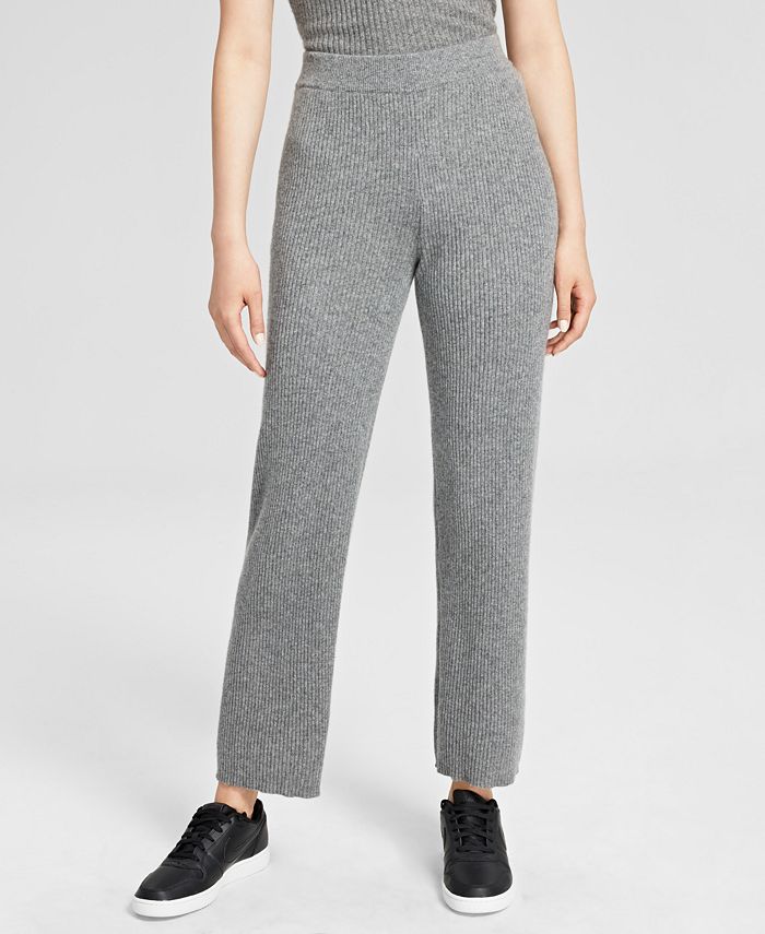 Charter Club Cashmere Ribbed Pants, Created for Macy's Macy's