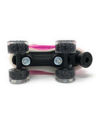 Chicago Pulse LED Light Up Quad Roller Skates, Pink - Size 7