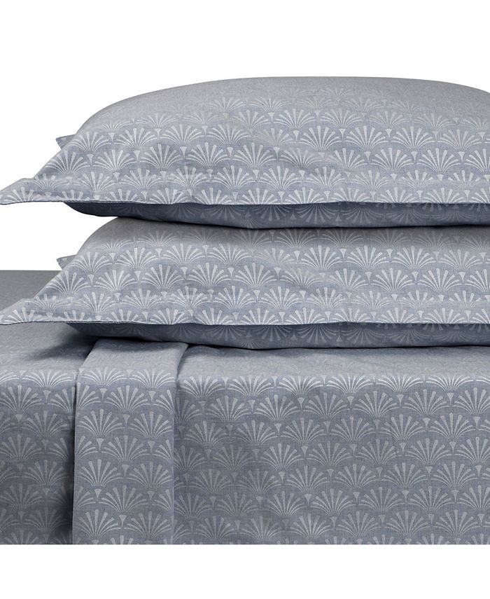 Trident Melange Collection 3 Piece Bed Sheet Set, King Macy's