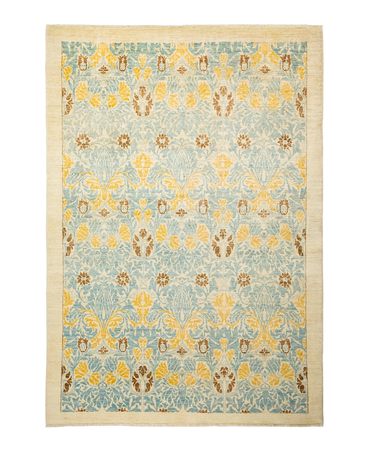 Adorn Hand Woven Rugs Arts and Crafts M1620 6'2in x 8'10in Area Rug - Ivory