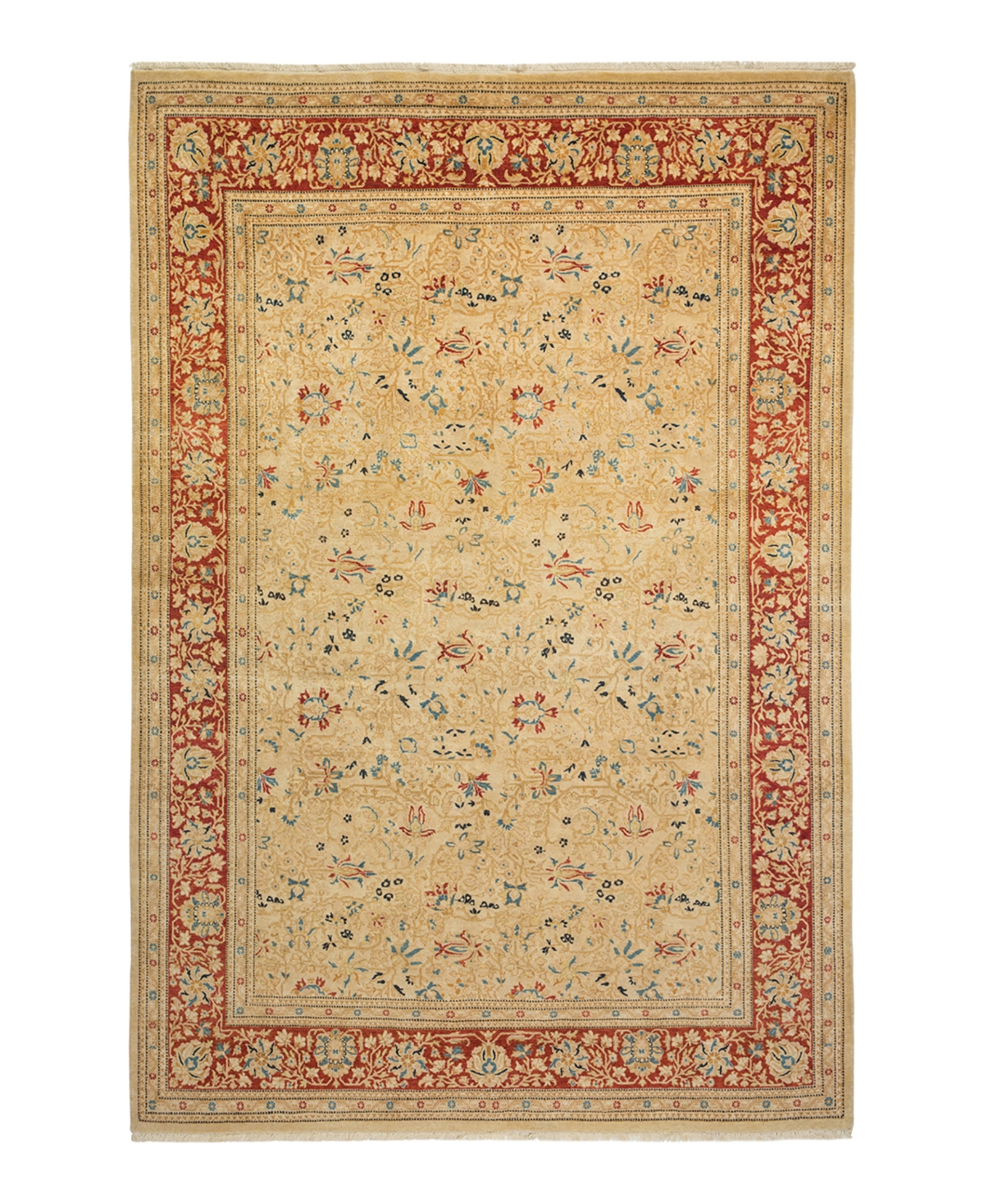 Closeout! Adorn Hand Woven Rugs Mogul M1605 6'1in x 8'10in Rectangle Area Rug - Ivory