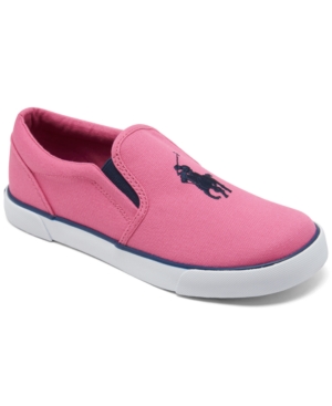 Polo Ralph Lauren Little Girls' Bal Harbor 3 Slip-On Casual Sneakers from Finish Line