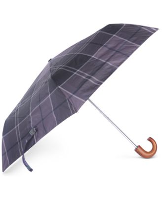 Barbour - Men's Tartan Mini Telescopic Umbrella