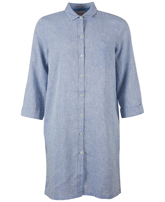Barbour Seaglow ButtonDown Chambray Dress Macy's