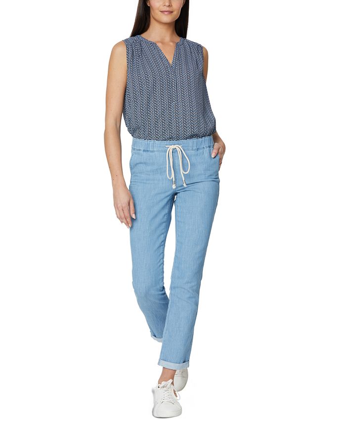 NYDJ Cotton Drawstring CuffedHem Pants Macy's