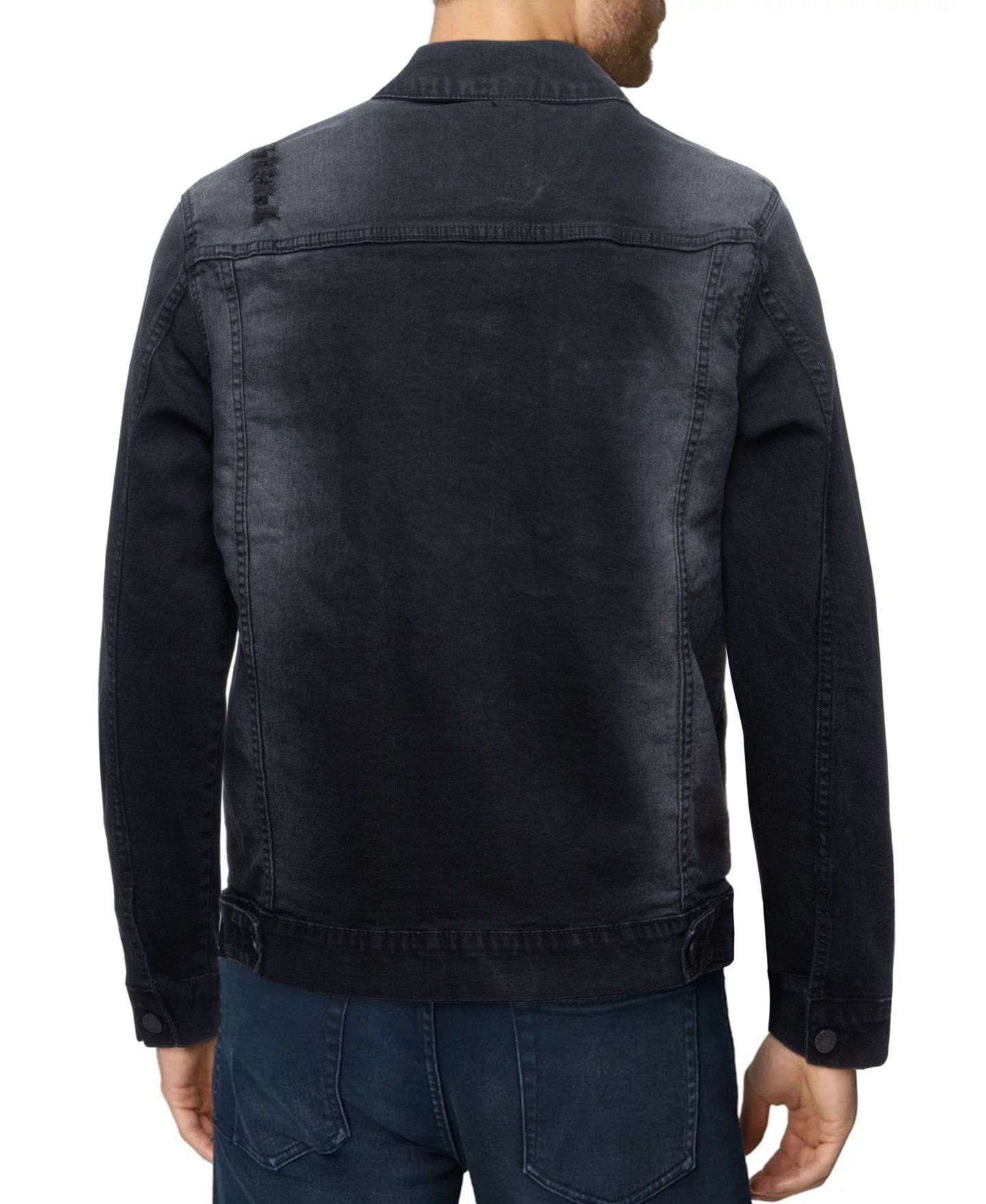 Мужская куртка X-Ray Regular Fit Flex Denim Jacket, цвет: Чёрный джинсовый — фото 2
