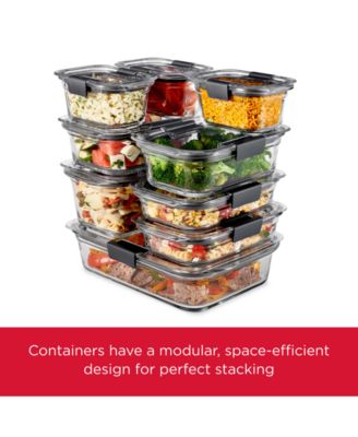 Brilliance 10-Pc. Glass Food Storage Container Set