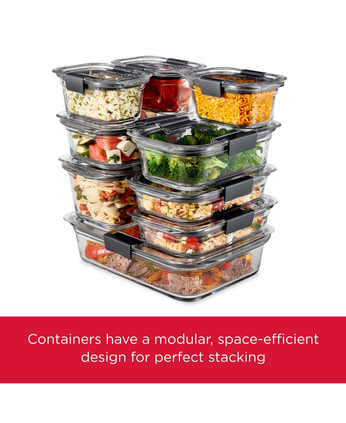 Rubbermaid Brilliance 10-pc. Glass Food Storage Container Set In No Color
