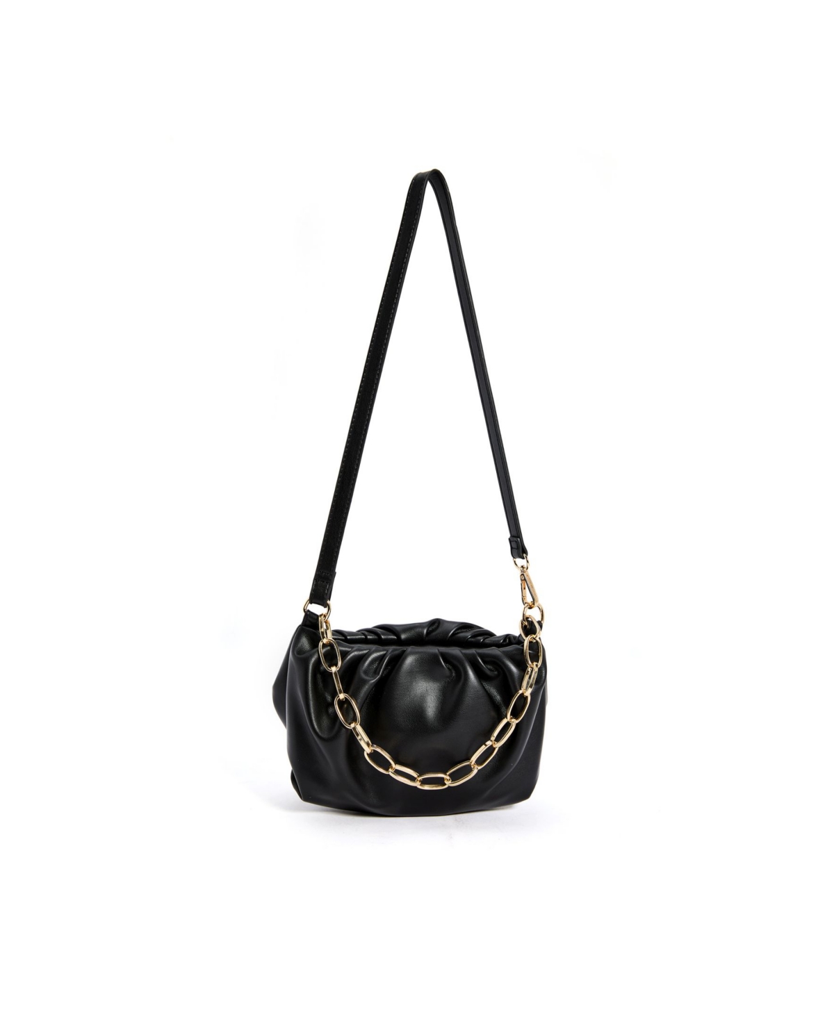 Women's Eva Chain Pouch Shoulder Bag - Black