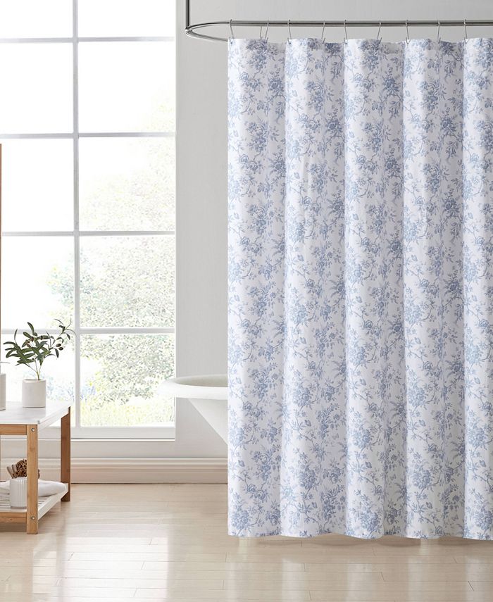 Laura Ashley Walled Garden Shower Curtain, 72" x 72" Macy's