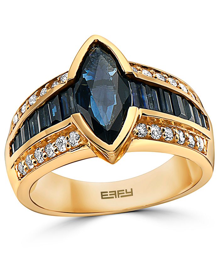 EFFY Collection - Sapphire (2-5/8 ct. t.w.) & Diamond (1/3 ct. t.w.) Ring in 14k Gold