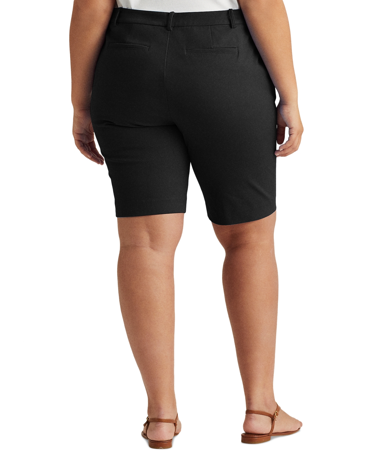 Lauren Ralph Lauren Plus-Size Stretch Cotton Shorts