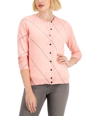 Argyle Button Cardigan, Created for Macy's