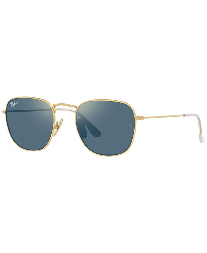 Ray-Ban Men's Polarized Sunglasses, RB8157 51 Frank Titanium - Macy's
