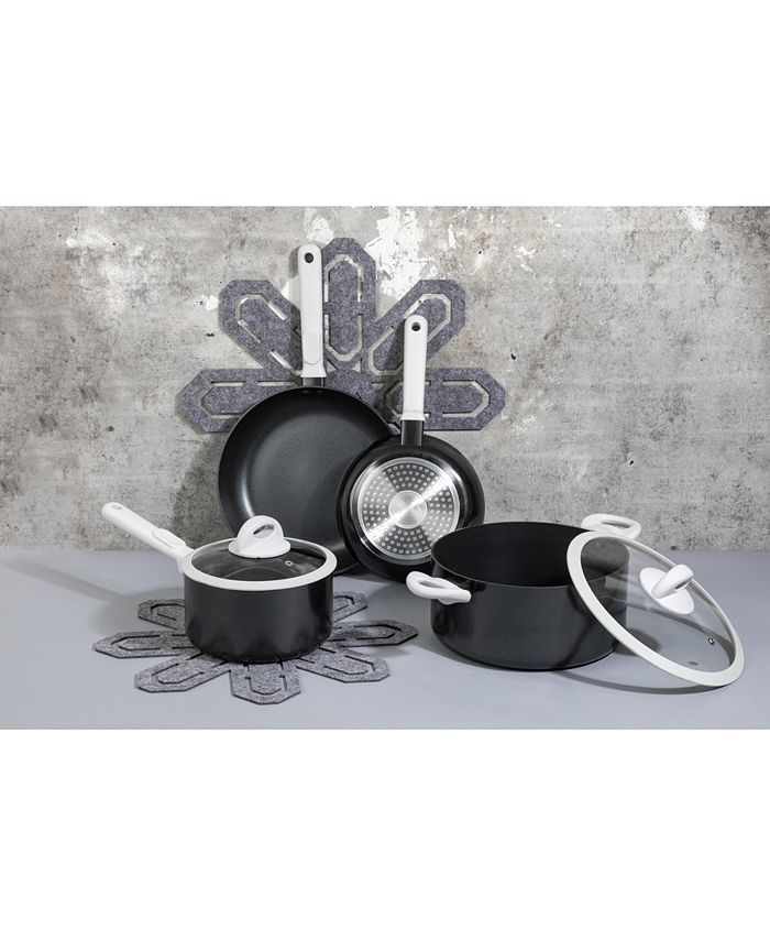 Brooklyn Steel Co. Ultraviolet Nonstick 8Pc. Cookware Set & Reviews Cookware Kitchen Macy's