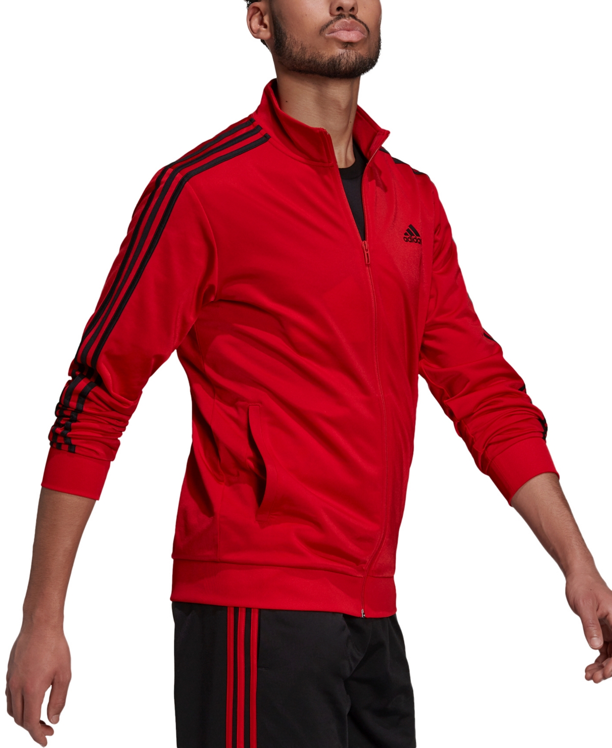adidas Men's Tricot Track Jacket -Black