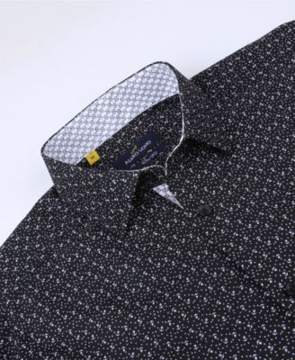 Men's Slim Fit Business Nautical Button Down Dress Shirt