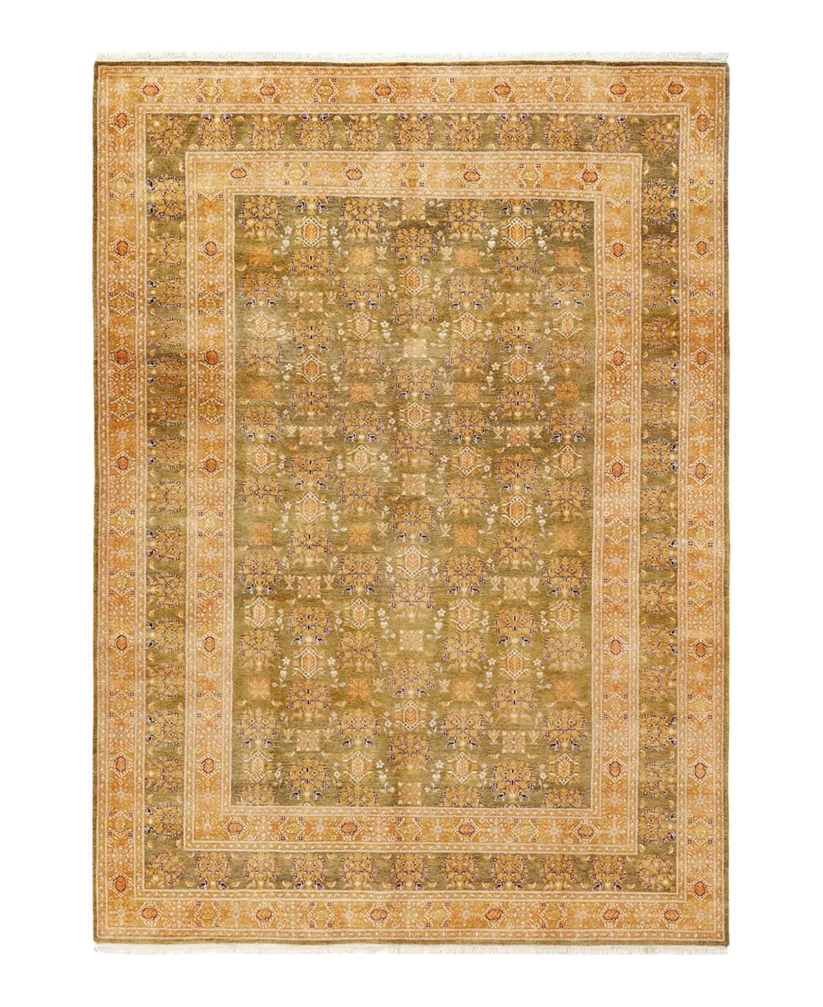 Closeout! Adorn Hand Woven Rugs Mogul M1427 6'1in x 9'1in Area Rug - Olive