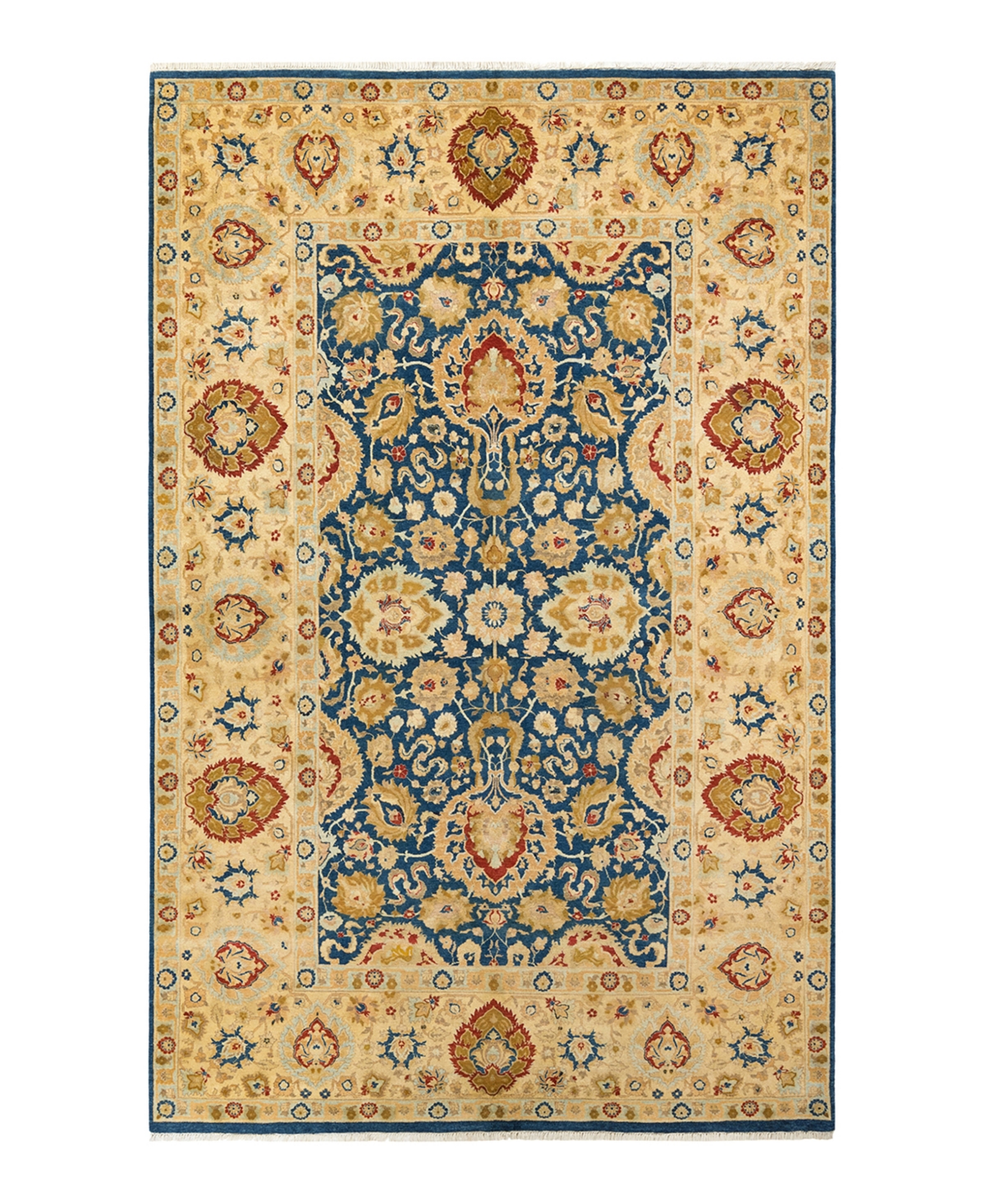 Closeout! Adorn Hand Woven Rugs Mogul M1427 5'10in x 9'3in Area Rug - Blue