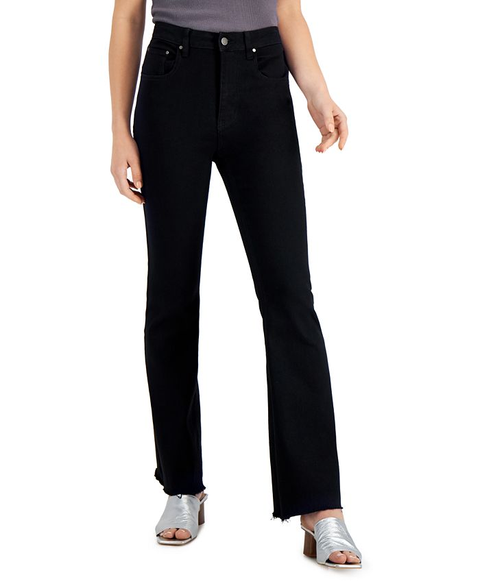 Tinseltown Juniors' High Rise Flare Jeans - Macy's