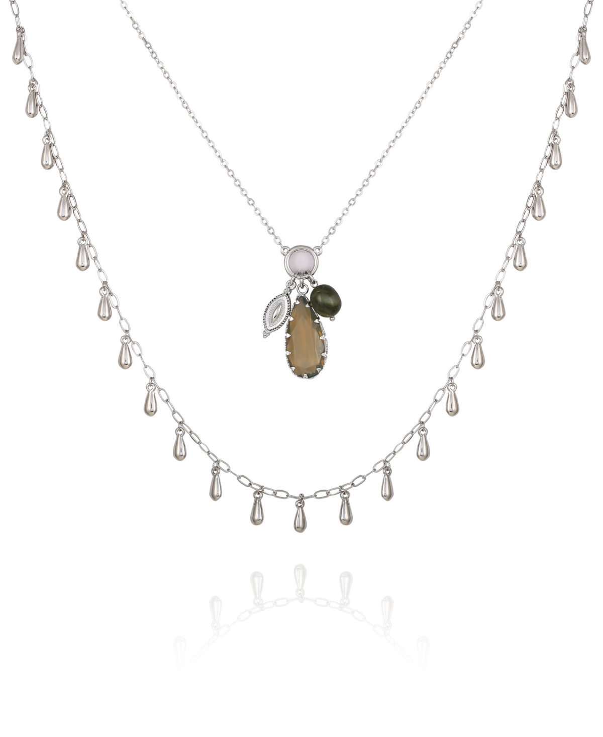 Gypsy Revival Layered Necklace - Silver-Tone