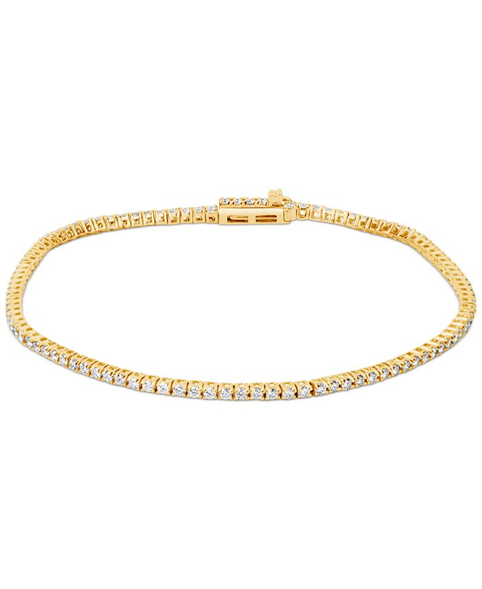 Macy's Diamond Tennis Bracelet (1 ct. t.w.) in 14k Gold - Macy's