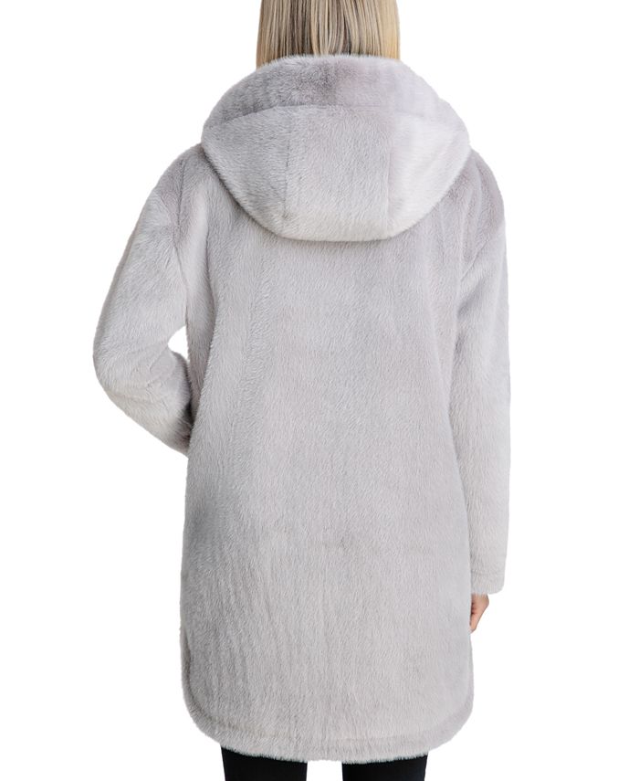 BCBGeneration Women's Hooded Faux-Fur Coat & Reviews - Coats & Jackets ...