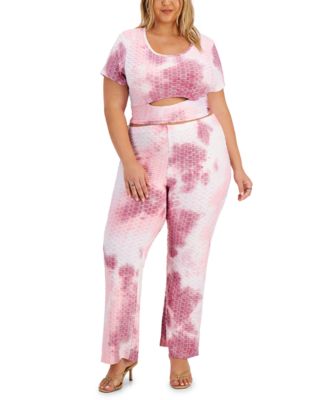2 piece plus size pant set