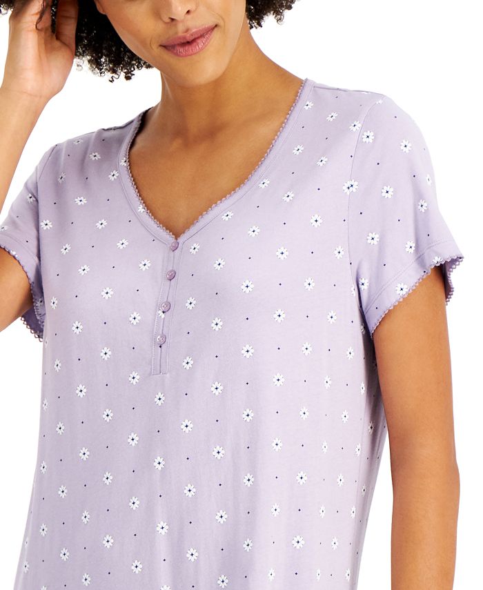 Charter Club Everyday Cotton Long Nightgown, Created for Macy's Macy's
