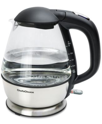 Art & Cook 1.8L Illuminated 1000 Watt Electric Glass Kettle - Black