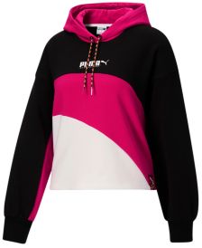 Women's City Lights Cotton Colorblocked Track Hoodie