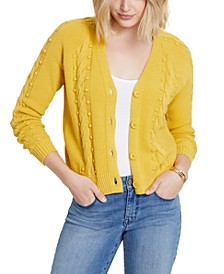 Cable-Knit Cropped Button Cardigan, Created for Macy's