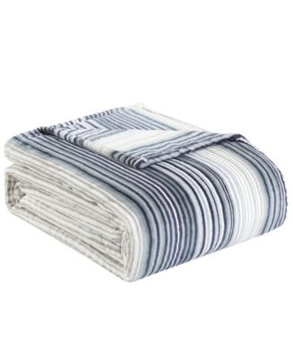 CLOSEOUT! Tommy Bahama Sandy Shores Ultra Soft Plush King Blanket - Macy's