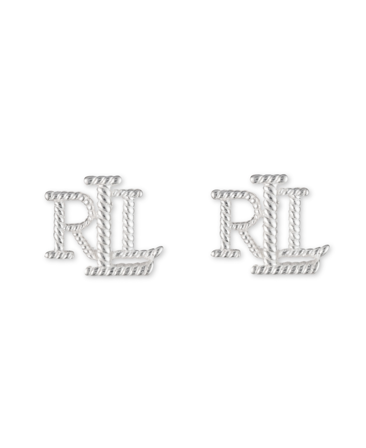 Lauren Ralph Lauren Sterling Silver Lrl Logo Stud Earring - Sterling Silver